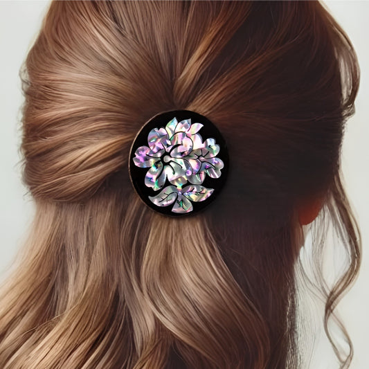 Mother of Pearl Hair Tie: Korean Hanbok Hair Pin, Handmade
