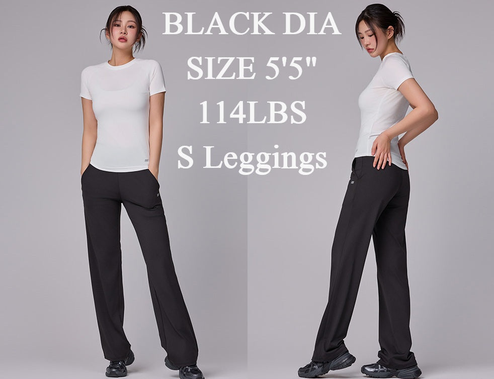 Korean Urban semi-wide legging pants