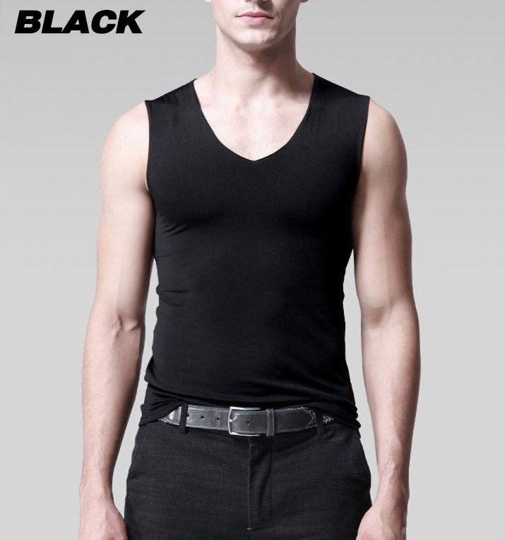 Korean Men’s Seamless Muscle cooling Tank Top Workout A-Shirt