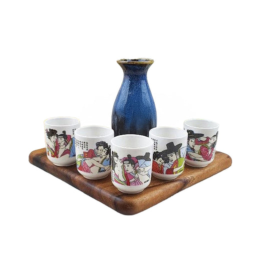 Korean Traditional Classical Scholar Shot Glass 5pcs Chunhwa Soju glass