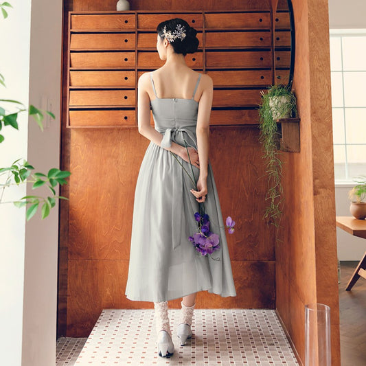 Korean Modern Hanbok Dress Water spray organza