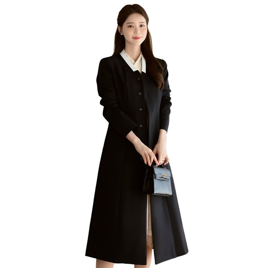 Korean Hanbok Coat. Slim-Fit Mareumdang Traditional Korean Overcoat