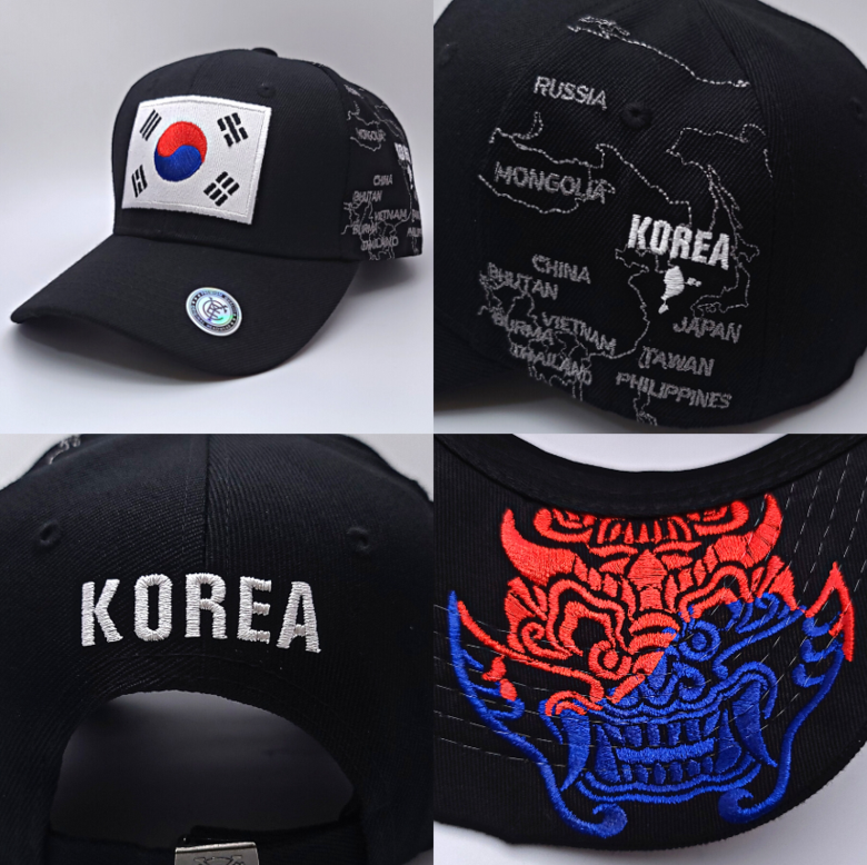 Korean Hat Embroidered Korean Cap - Korea Baseball Cap. Korean golf Cap