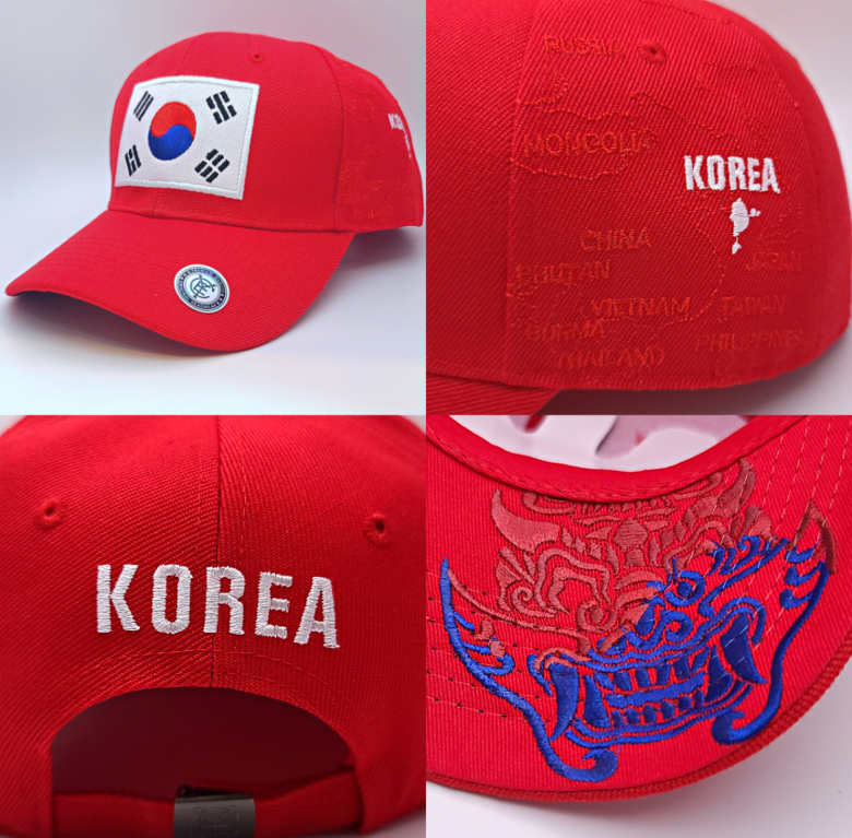 Korean Hat Embroidered Korean Cap - Korea Baseball Cap. Korean golf Cap