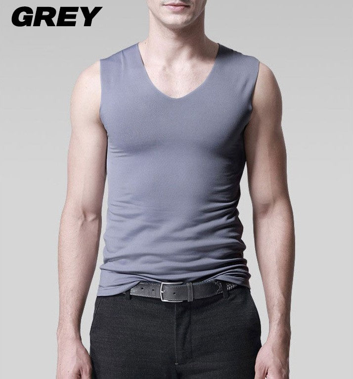 Korean Men’s Seamless Muscle cooling Tank Top Workout A-Shirt
