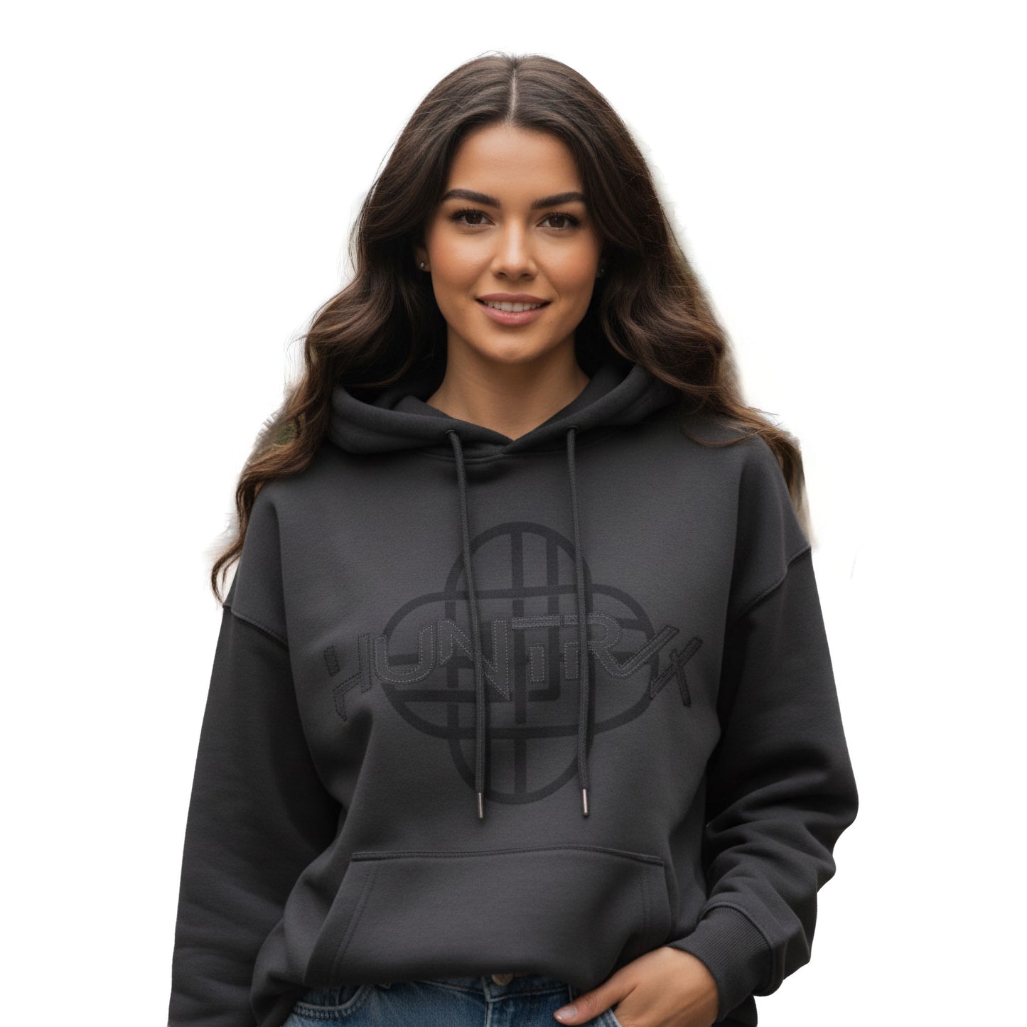 Kpop Demono Hunters HUNTRIX Hooded T-Shirt Patchwork - ASH