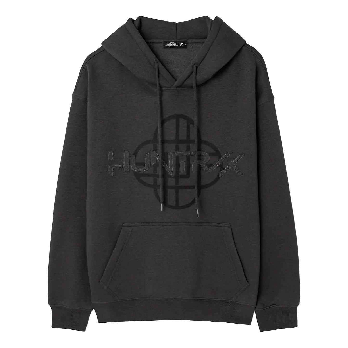 Kpop Demono Hunters HUNTRIX Hooded T-Shirt Patchwork - ASH