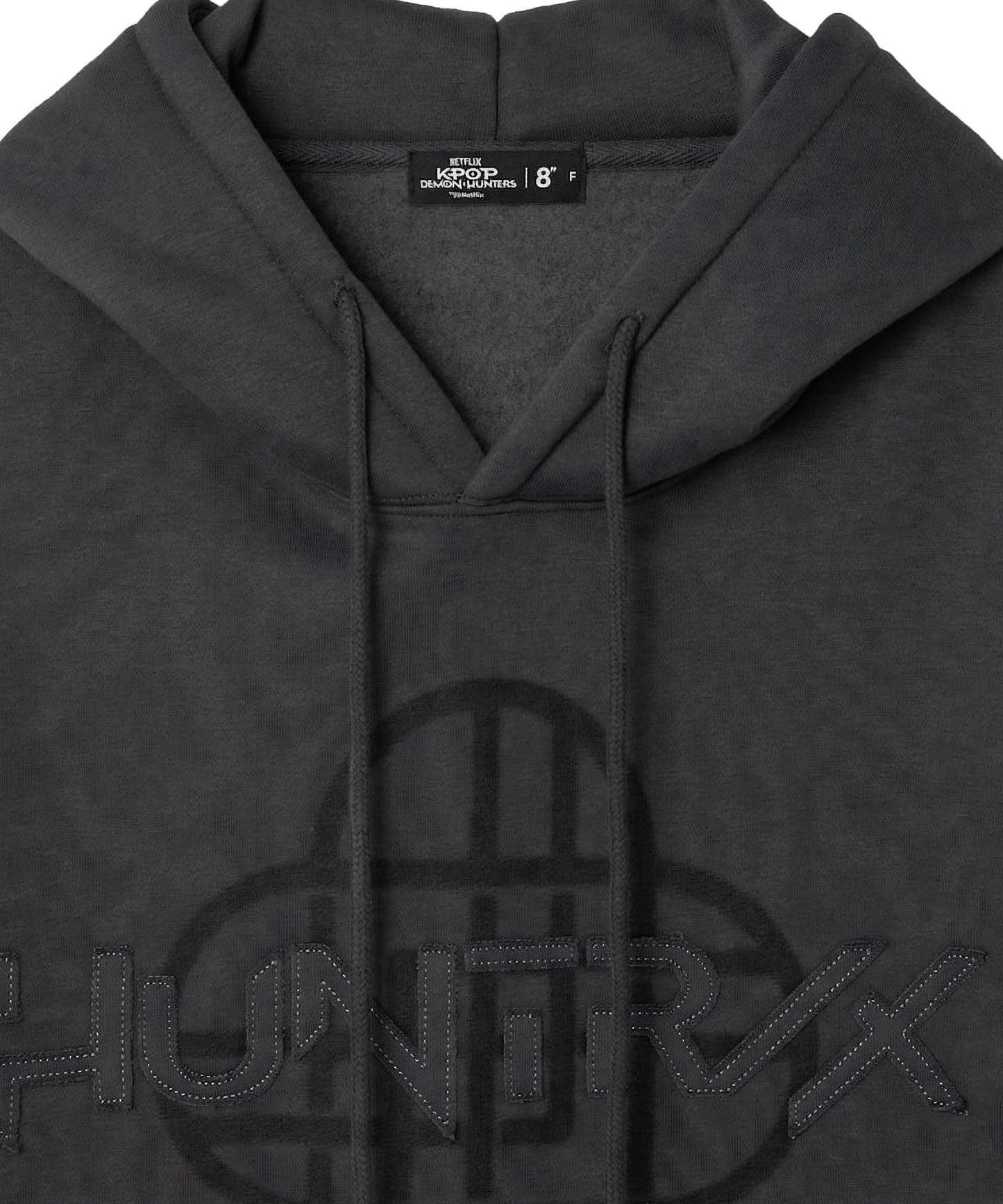 Kpop Demono Hunters HUNTRIX Hooded T-Shirt Patchwork - ASH