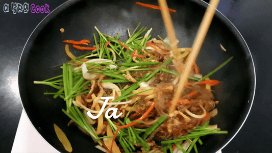 Korean Food Japchae Noodles of Boiled Bean Threads 73g