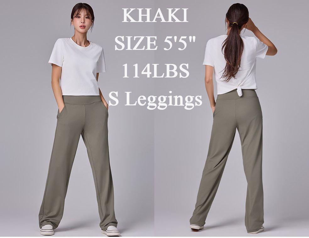 Korean Urban semi-wide legging pants