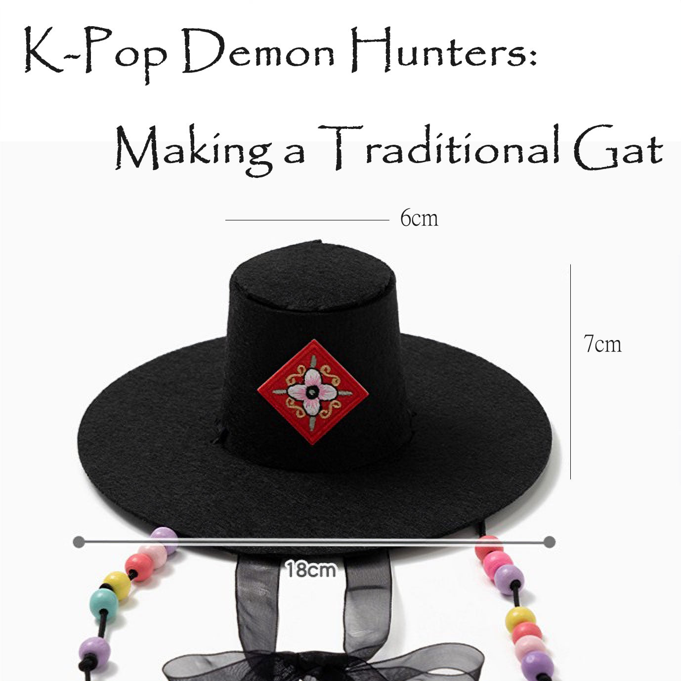 DIY Saja Boys hat(gat) Kids. Korean traditional Korean hat