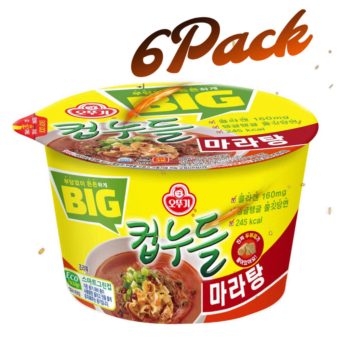 Korean Diet Ramen Cup of Noodles Maratang 6Pack