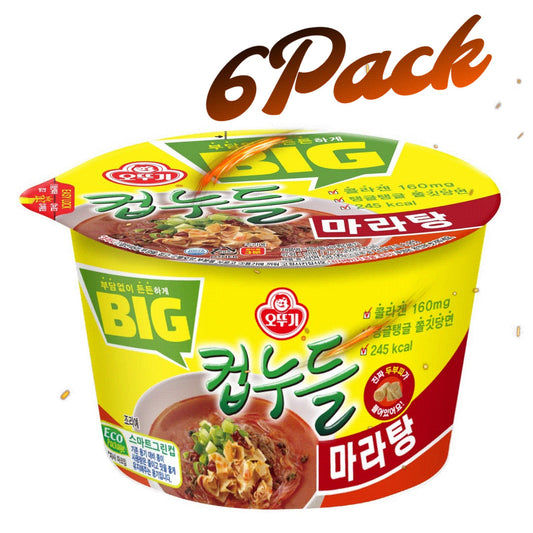 Korean Diet Ramen Cup of Noodles Maratang 6Pack