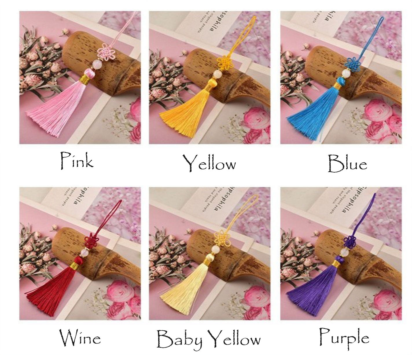 Korean Norigae Tassels: Traditional Flower Knot Ornament