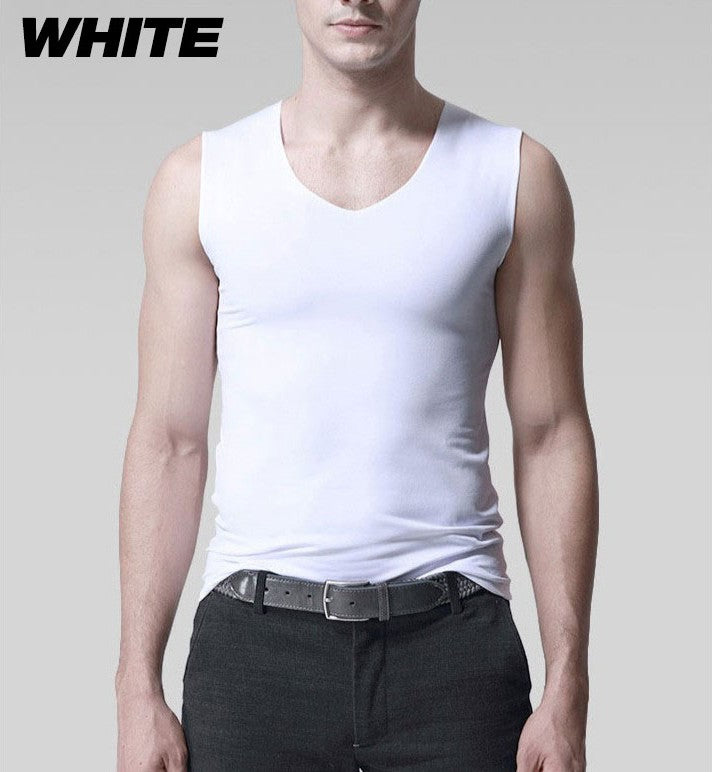 Korean Men’s Seamless Muscle cooling Tank Top Workout A-Shirt