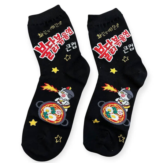 10pairs Korean Buldak Ramen Socks. K-Culture Korean Socks.