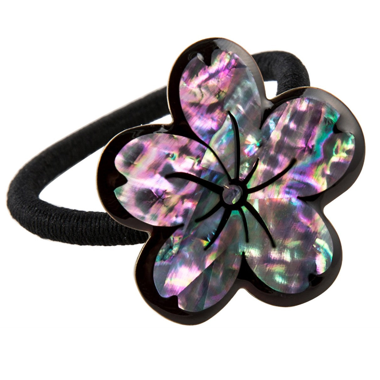 Mother of Pearl Hair Tie: Korean Hanbok Hair Pin, Handmade