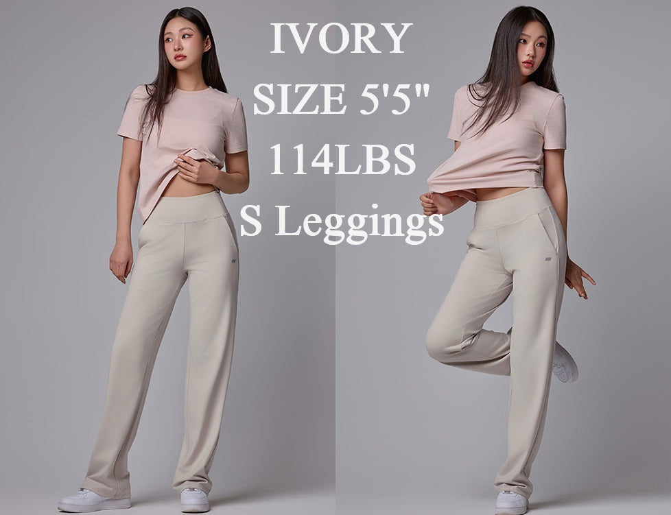 Korean Urban semi-wide legging pants
