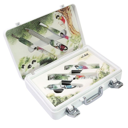 Traditional Korean Nail clippers set. Korean painting