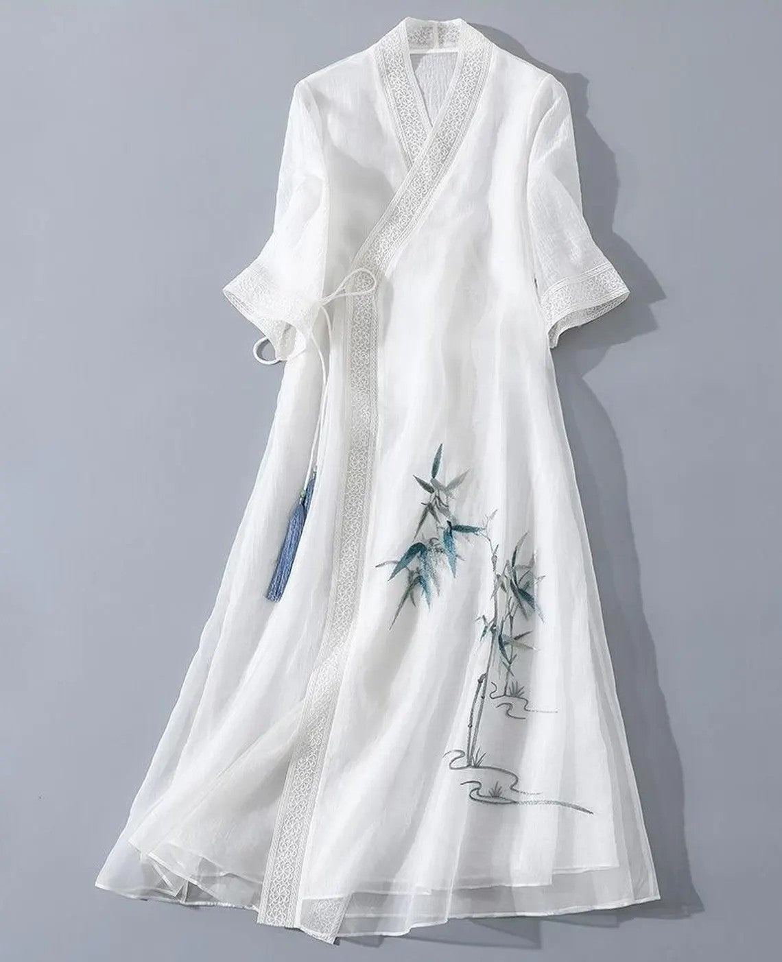Korean Hanbok Dress embroidery Maix Dress