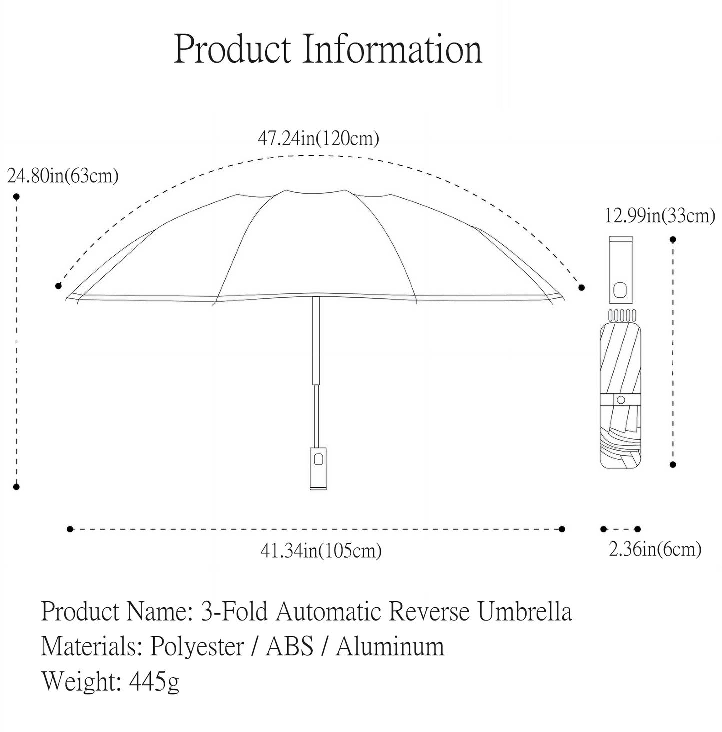 Korean Reverse Umbrella: UV Protection Inverted Parasol