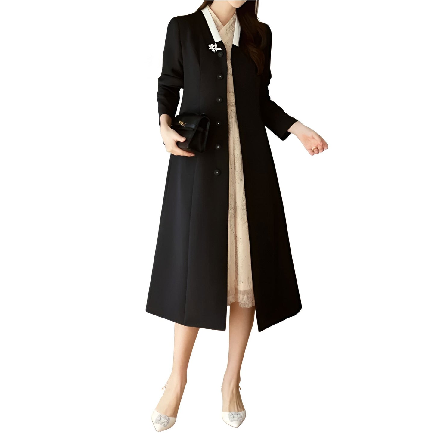 Korean Hanbok Coat. Slim-Fit Mareumdang Traditional Korean Overcoat