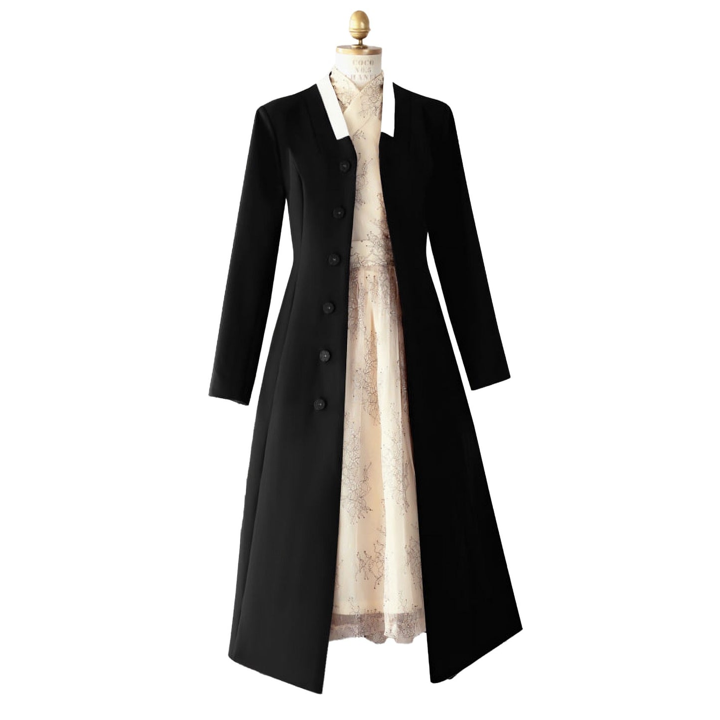 Korean Hanbok Coat. Slim-Fit Mareumdang Traditional Korean Overcoat
