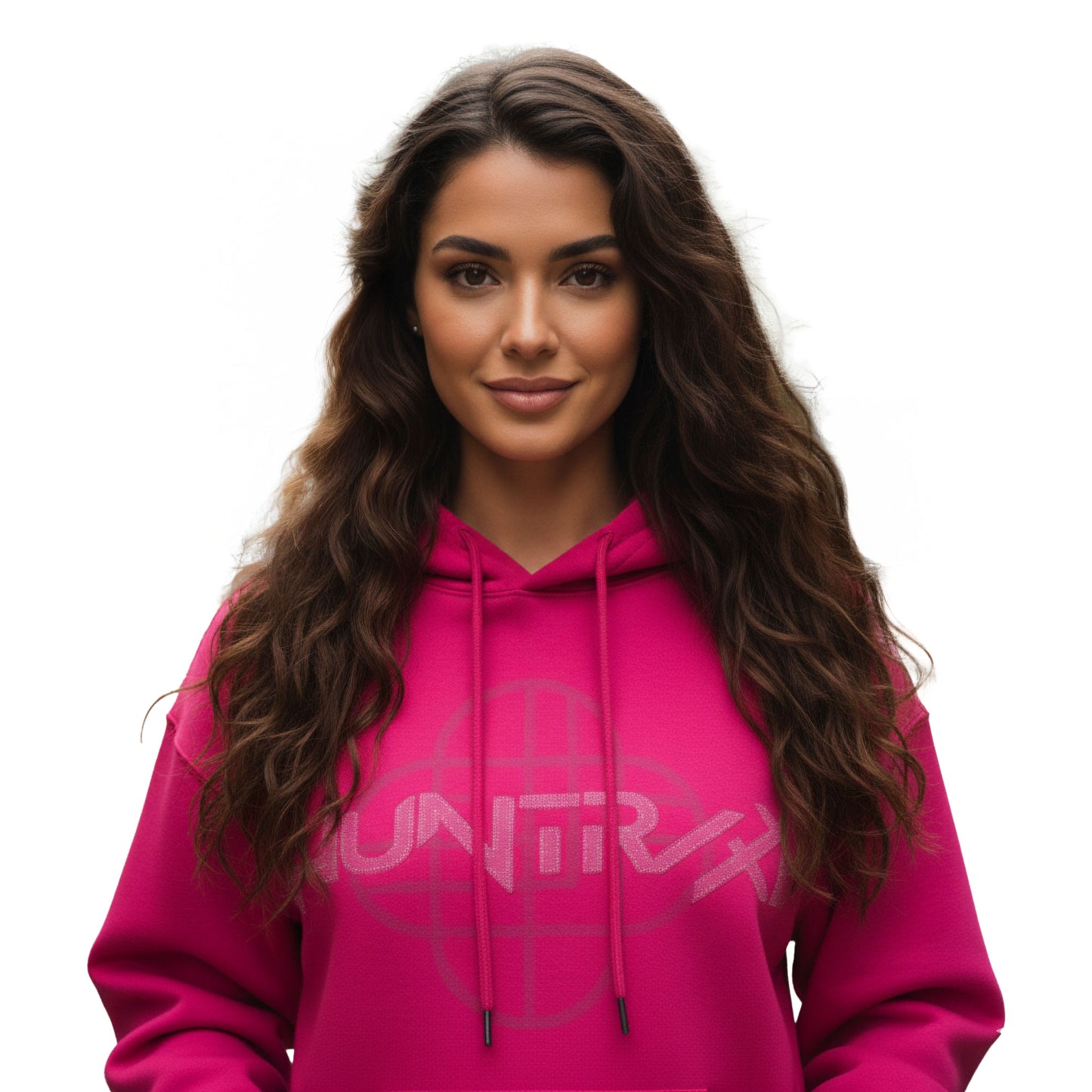 Kpop Demono Hunters HUNTRIX Hooded T-Shirt Patchwork - PINK