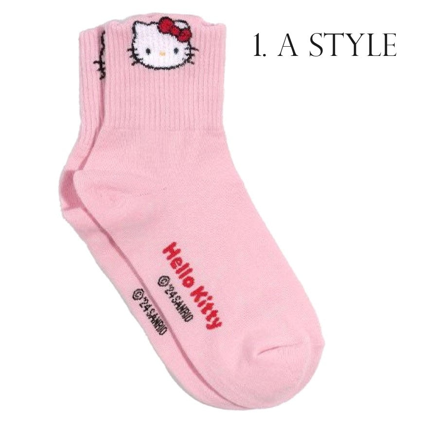 30pairs Hello Kitty Socks. K-Culture Korean Socks.