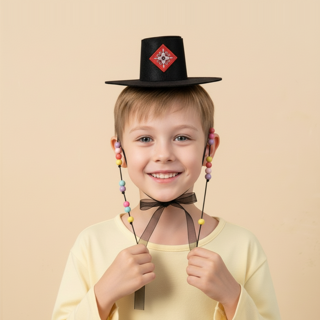 Saja Boys hat Kids. DIY Korean traditional Korean hat kit