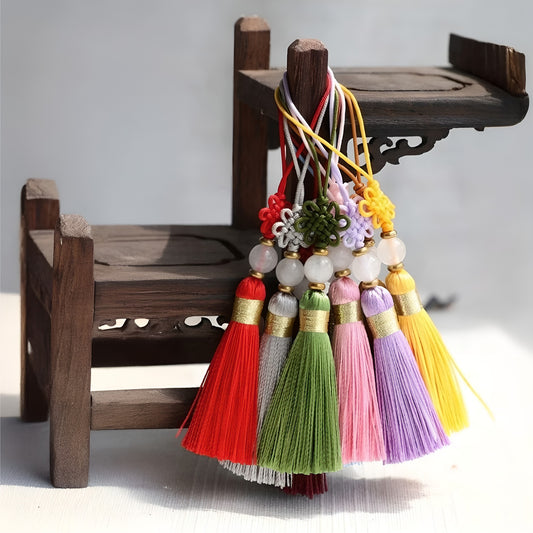 Korean Norigae Tassels: Traditional Flower Knot Ornament
