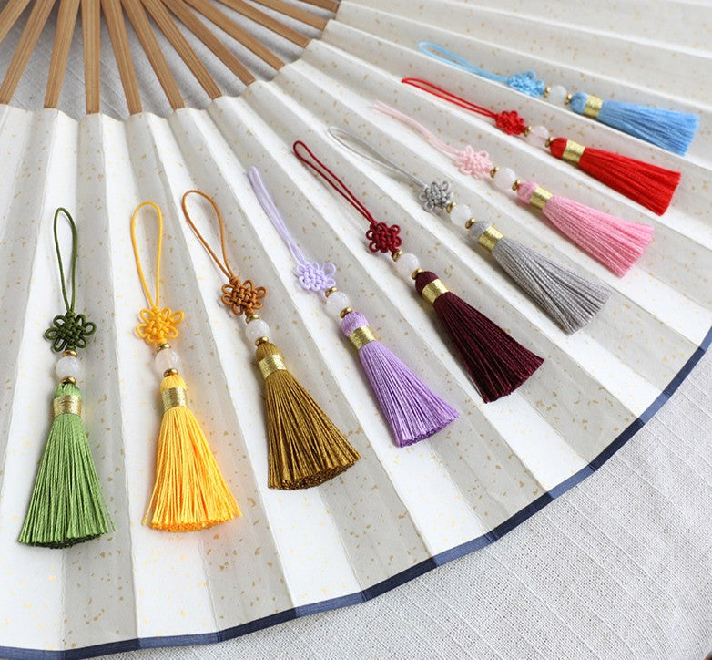Korean Norigae Tassels: Traditional Flower Knot Ornament