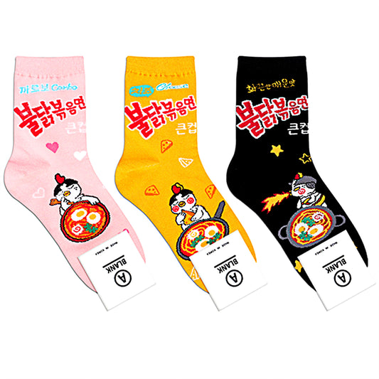 10pairs Korean Buldak Ramen Socks. K-Culture Korean Socks.