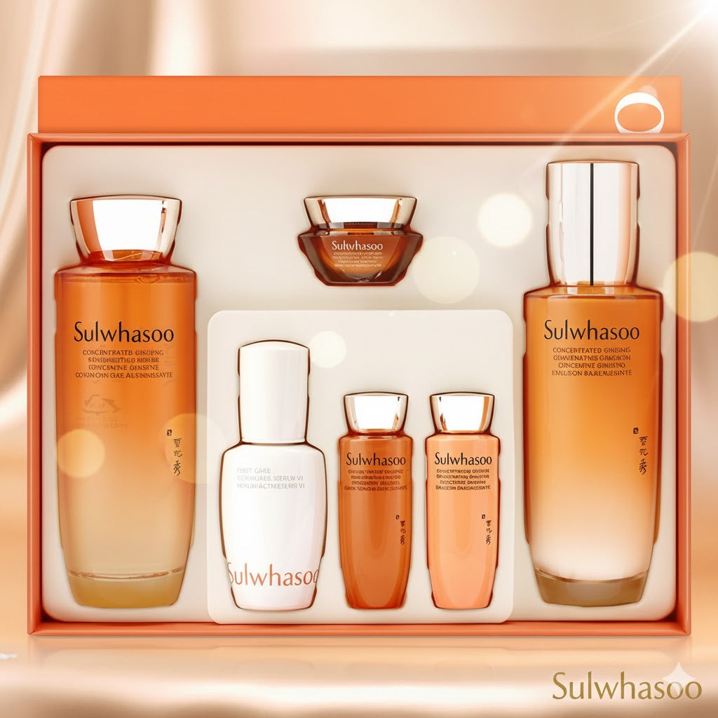 Sulwhasoo Concentrated Ginseng Rejuvenating 2pcs Set + 4 Deluxe Gifts / Fresh